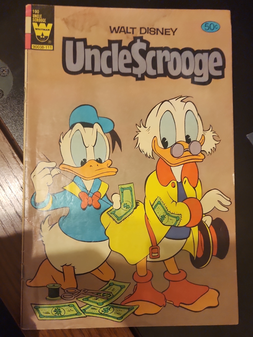 Walt Disney Uncle $crooge Vintage Comic Cover Art